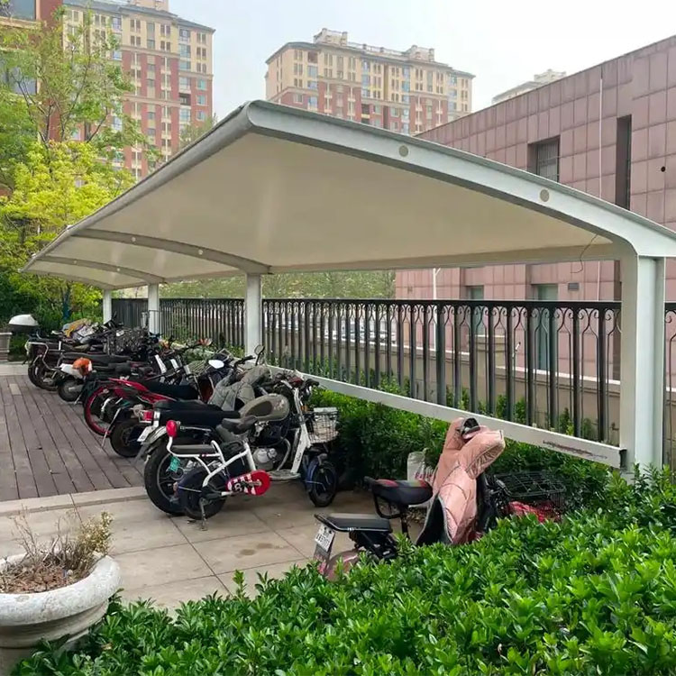 盖州市膜结构电动车棚